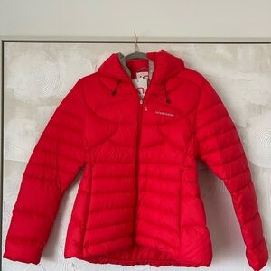 Kari Traa Sanne Bright Red Down Puffer Jacket
